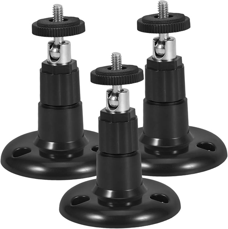 IMIKEYA 3 Pack Adjustable Wall Mount Bracket For Security Cameras Easy Installation Sturdy - Image 1